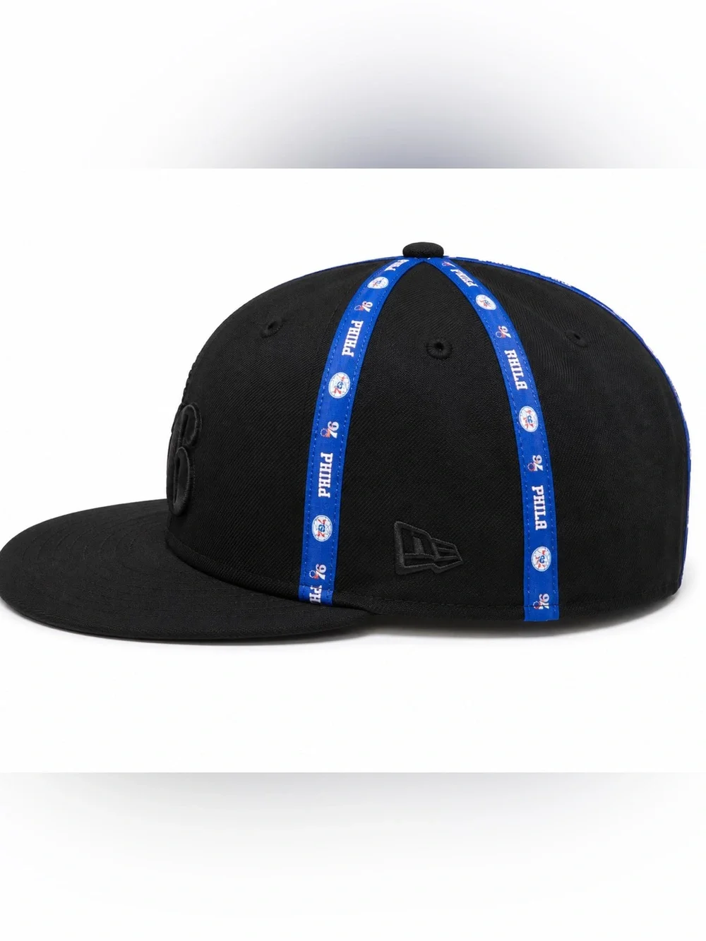 Philadelphia 76ers New Era Black Snapback Hat